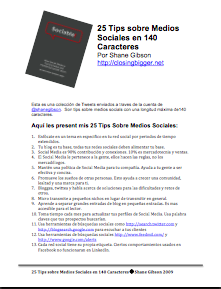 25 Tips sobre Medios Social